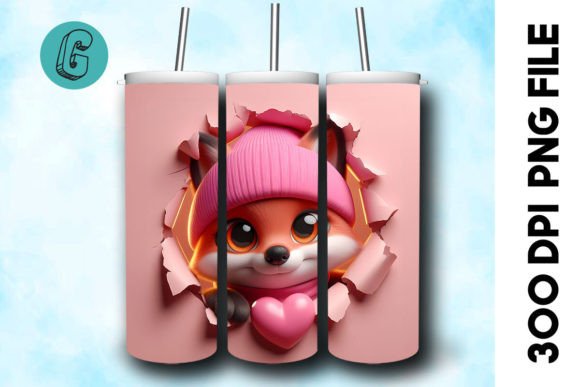 3D Fox Valentine Tumbler Wrap 35: A Practical Guide to Flawless DIY Creations