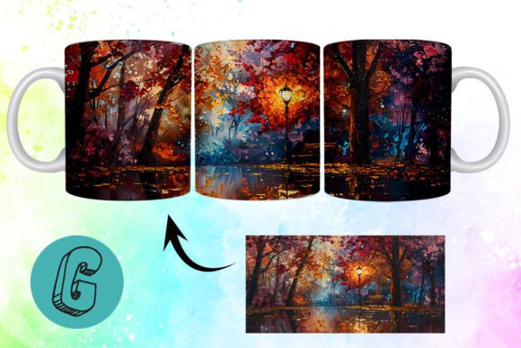 3D Oil Paint Fall Street Mug Wrap 02: A Comprehensive Evaluation