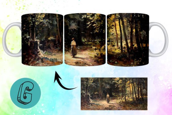 3D Oil Paint Forest Garden Mug Wrap 18: A Practical Review for Creative Professionals