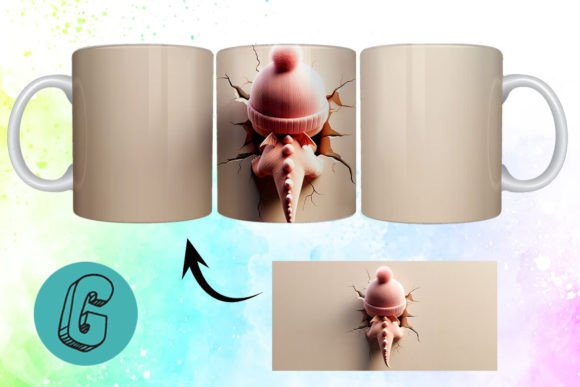 3D Valentine Dragon 3D Mug Wrap 19