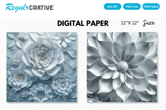 Elevating Digital Craftsmanship: The Strategic Value of Sliver 3d Flowers Images Digital Paper
