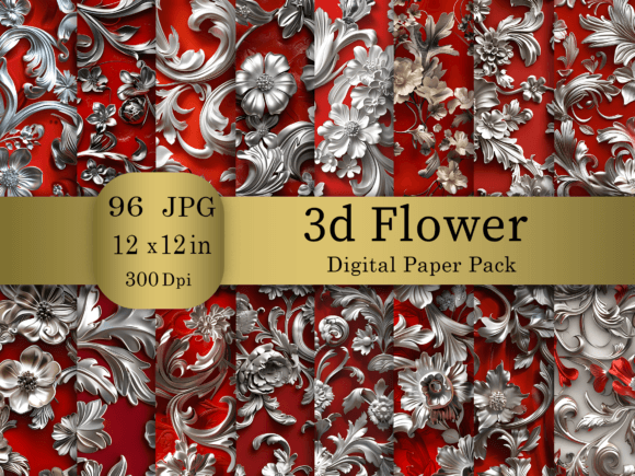 Sliver 3d Flower Digital Paper Bundle: A Comprehensive Guide for Creators
