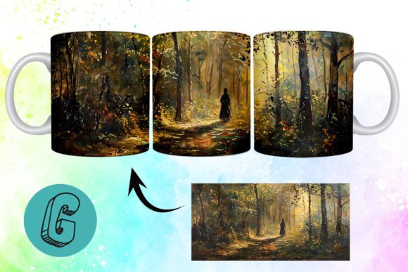 Transforming Digital Assets into Tangible Experiences: The Rise of 3D Oil Paint Forest Garden Mug Wrap 10