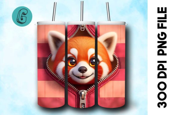 Unleash Your Creativity with the Valentine Red Panda 3D Tumbler Wrap: The Ultimate Digital Download for DIY Enthusiasts