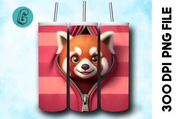 Unleash Your Creativity with the Valentine Red Panda 3D Tumbler Wrap: A High-Quality Digital Download for Every DIY Enthusiast