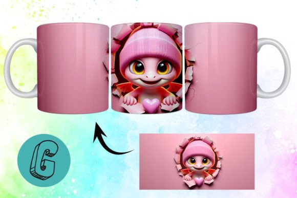 Valentine Dragon 3D Mug Wrap 85: Integrating High-Quality Digital Assets into Your Creative Workflow